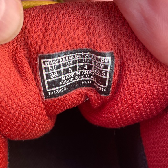 Keen - Pagosa Mid WaterProof Black Olive Yellow Hiking Boots - Youth 5 - Picture 5 of 5